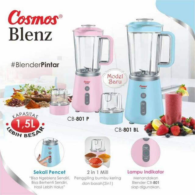 Cosmos Blenz CB-801 P & CB-801 BL - Blender 1.5 L