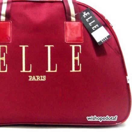 BAJ TAS TRAVEL KOPER TAS PAKAIAN JINJING PAKAIAN ELLE MAROON TRAVEL BAG ORGANIZER TAS / TF034