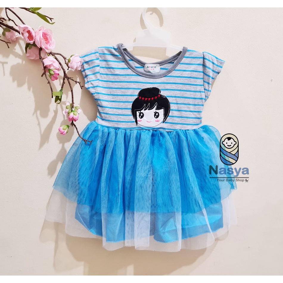 [MK-010] Dress Tutu Bayi Amena / Fashion Baby Girl (0 - 12 bulan)