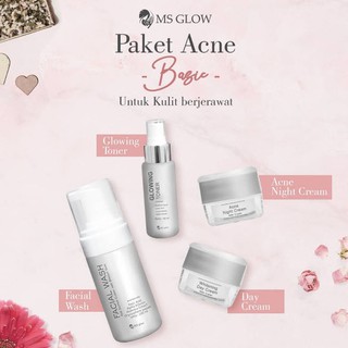 Ms Glow Paket Acne Untuk Kulit sensitif dan Berjerawat  