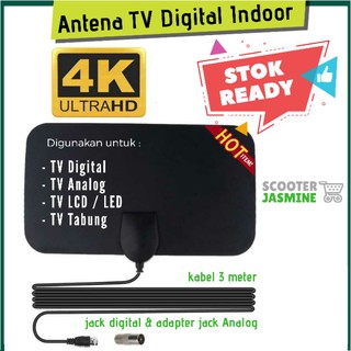 Taffware Antena Tv Digital Dvb T2 4k High Gain 25db Shopee Indonesia