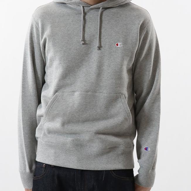 ✩ Pullover Hoodie Basic Champion Original - Biru, M ➲