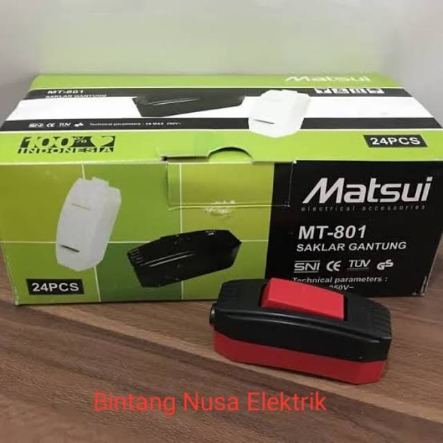 Matsui MT-801 Saklar Gantung/ Saklar On-Off/ Saklar Lampu/ Sakelar Gantung/ Sakelar On-Off/ Sakelar Lampu