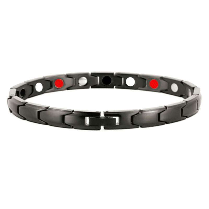 Gelang Terapi Magnetik Warna Emas / Silver / Hitam / Silver untuk Arthritis / Carpal Tunnel