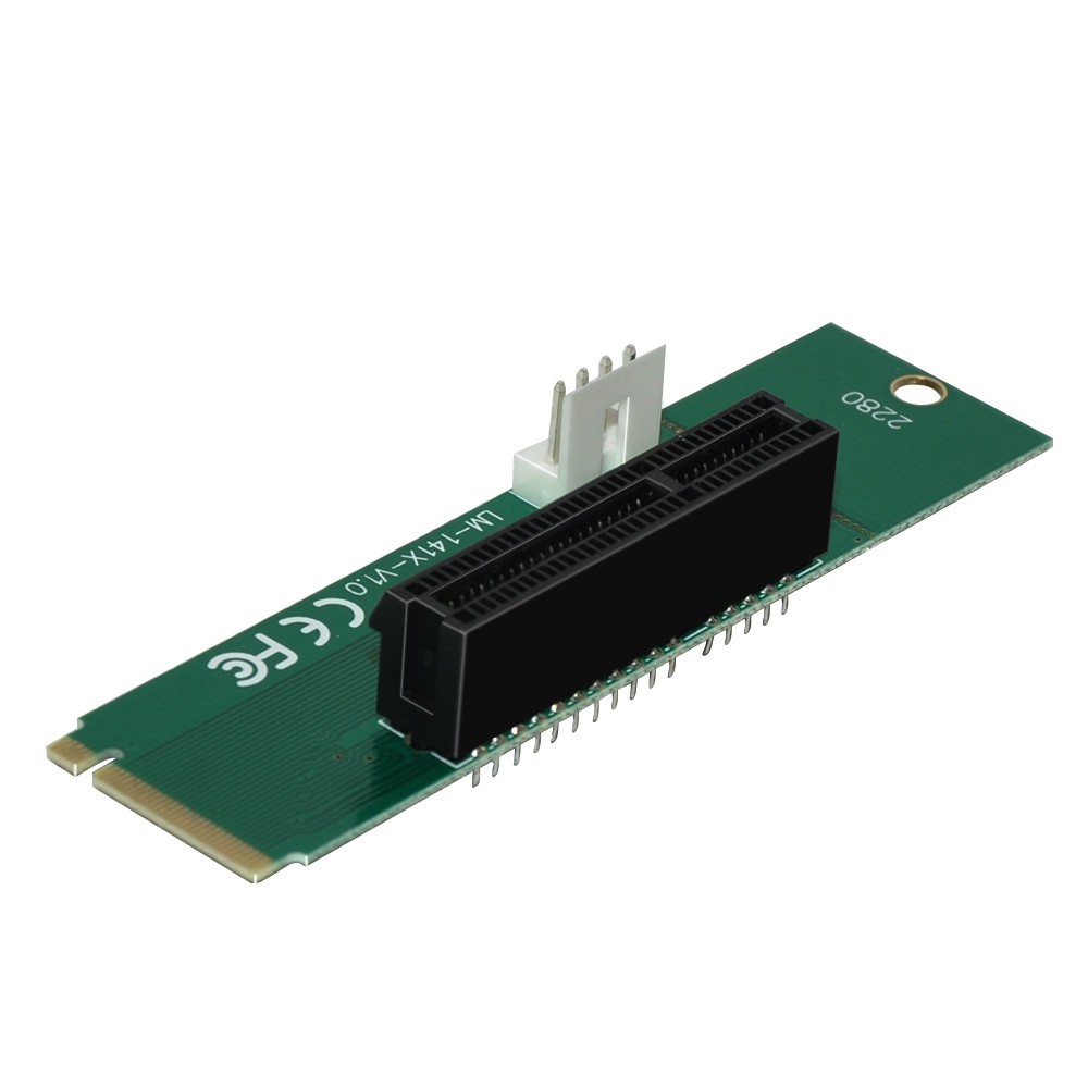 M2 to PCI-e 4x Slot Riser Card M Key M.2 Port to PCI Express Adapter LM-141X