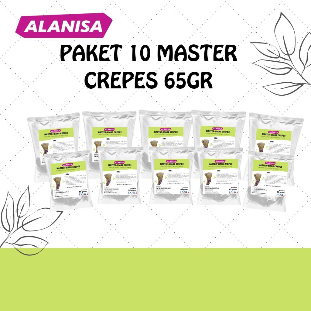 

PAKET 10 MASTER CREPES 65GR TERLARIS!!