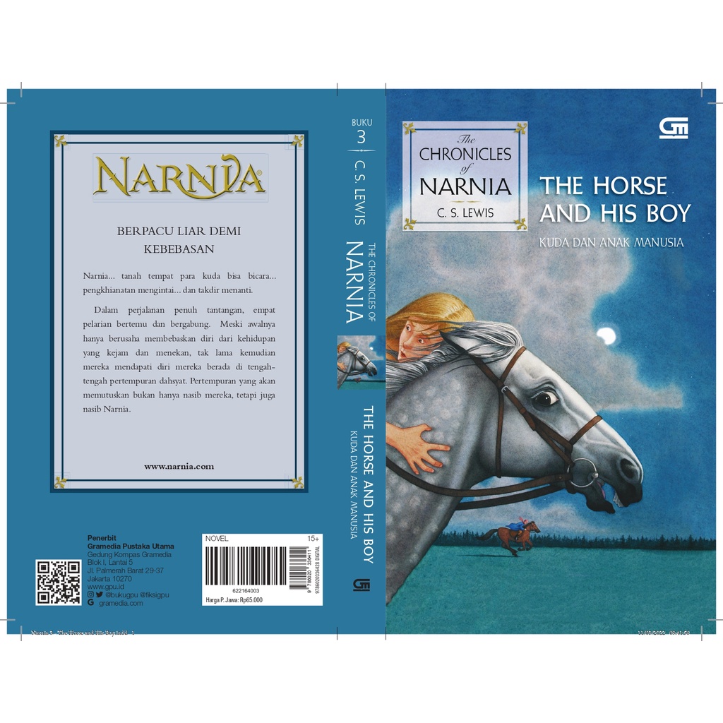 THE CHRONICLES OF NARNIA #3 THE HORSE AND HIS BOY (KUDA DAN ANAK  MANUSIA) - C.S. Lewis