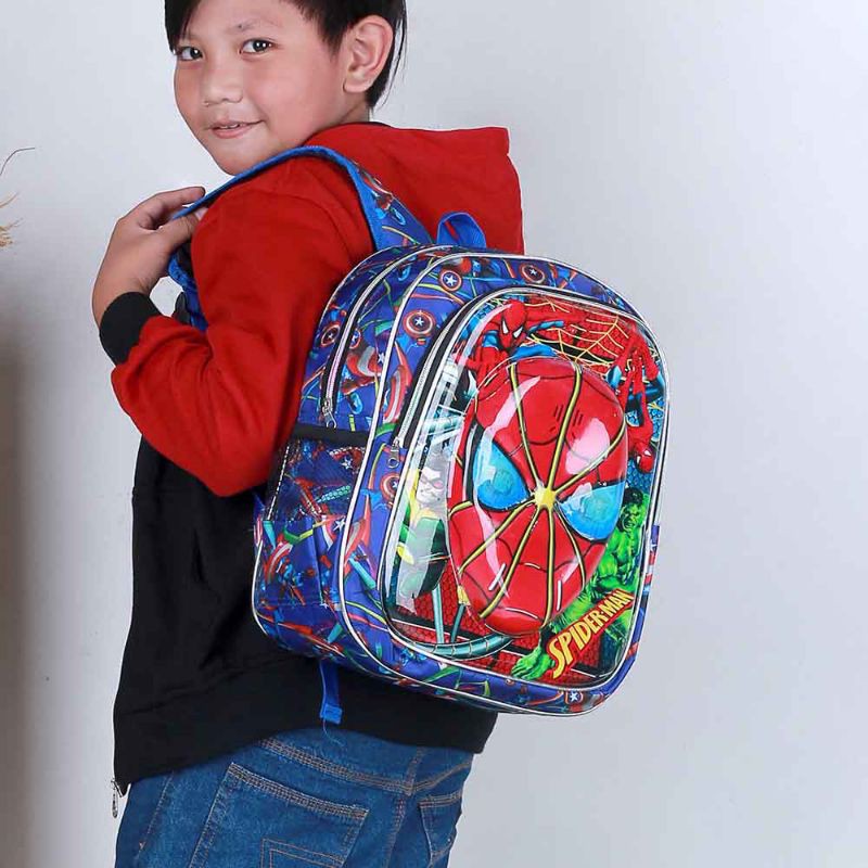 7 Model - Tas Ransel Backpack Anak Sekolah Karakter Fitur Lampu Led Paud Tk Sd High Quality Original