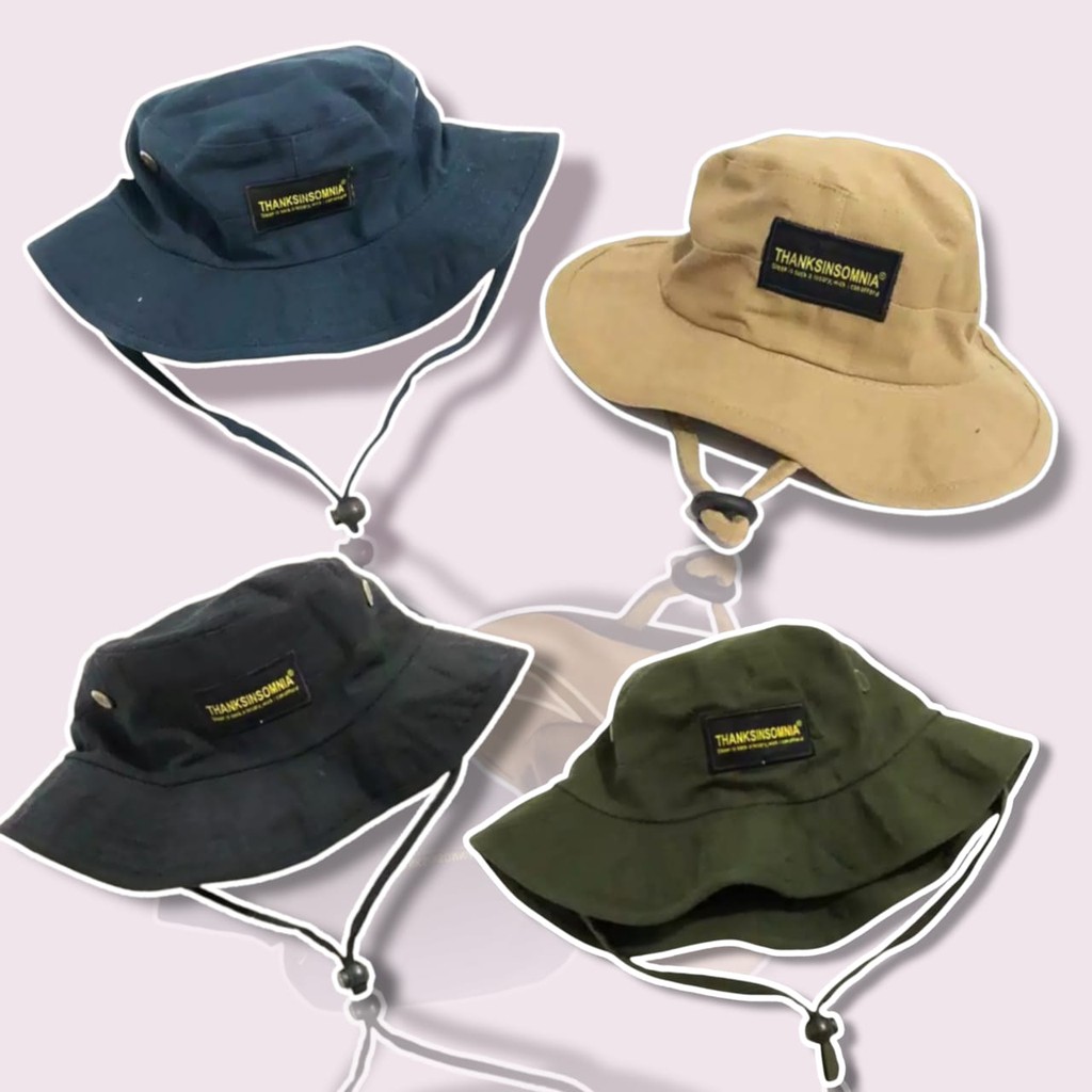 TOPI BUCKET RIMBA DEWASA ANAK REMAJA 10 -18 TAHUN BUKET DISTRO THANKSINSOMNIA / TOPI BUKET REMAJA TH