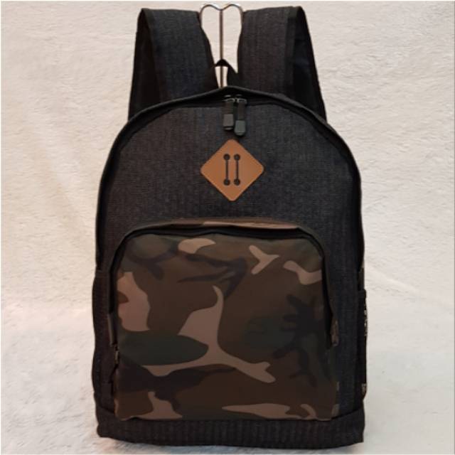 Tas Ransel Sekolah Motif Army Tentara Tas Anak Cowo Warna Loreng
