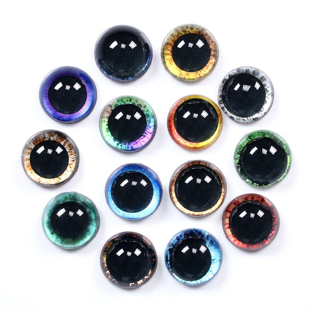 Lanfy Mata Boneka Dolls Aksesoris DIY Craft Handmade Perhiasan Kaca Bulat Mata Palsu Cabochon DIY Toy Eyes