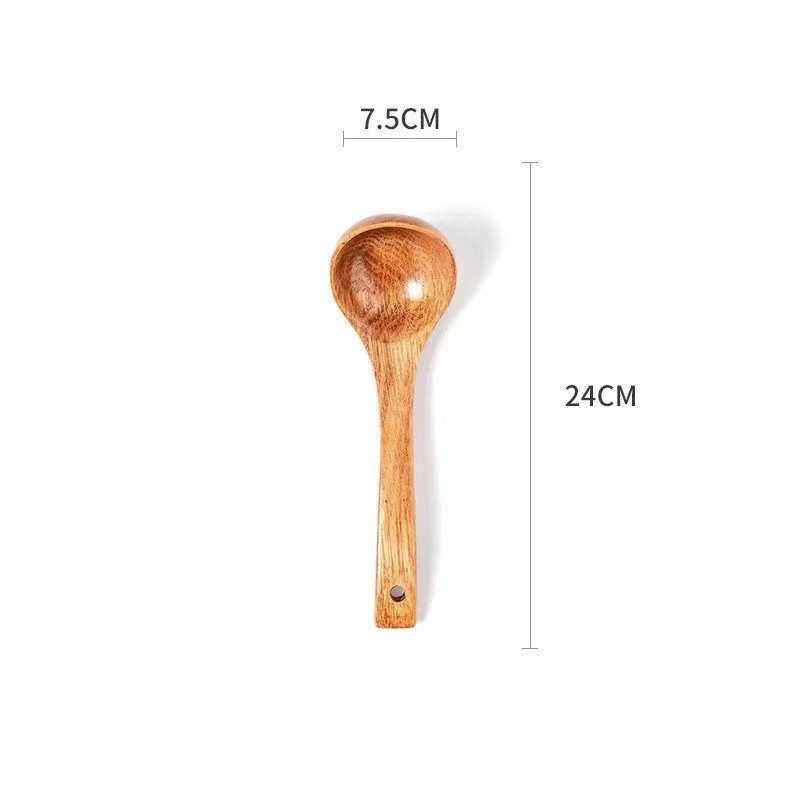 Centong/Spatula/Sendok Kayu Akasia Desain Unik-Centong Kayu 24 cm