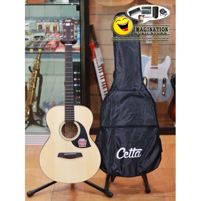 Cetta CC23 Natural Original - Gitar Akustik Elektrik NA