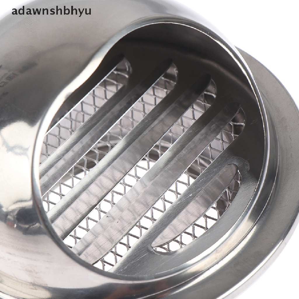 Adawnshbhyu Stainless Steel Wall Air Vent Ducting Ventilasi Exhaust Grille Penutup Outlet