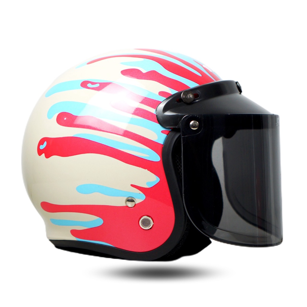 BIP PLAST helm retro sni dewasa motif splash