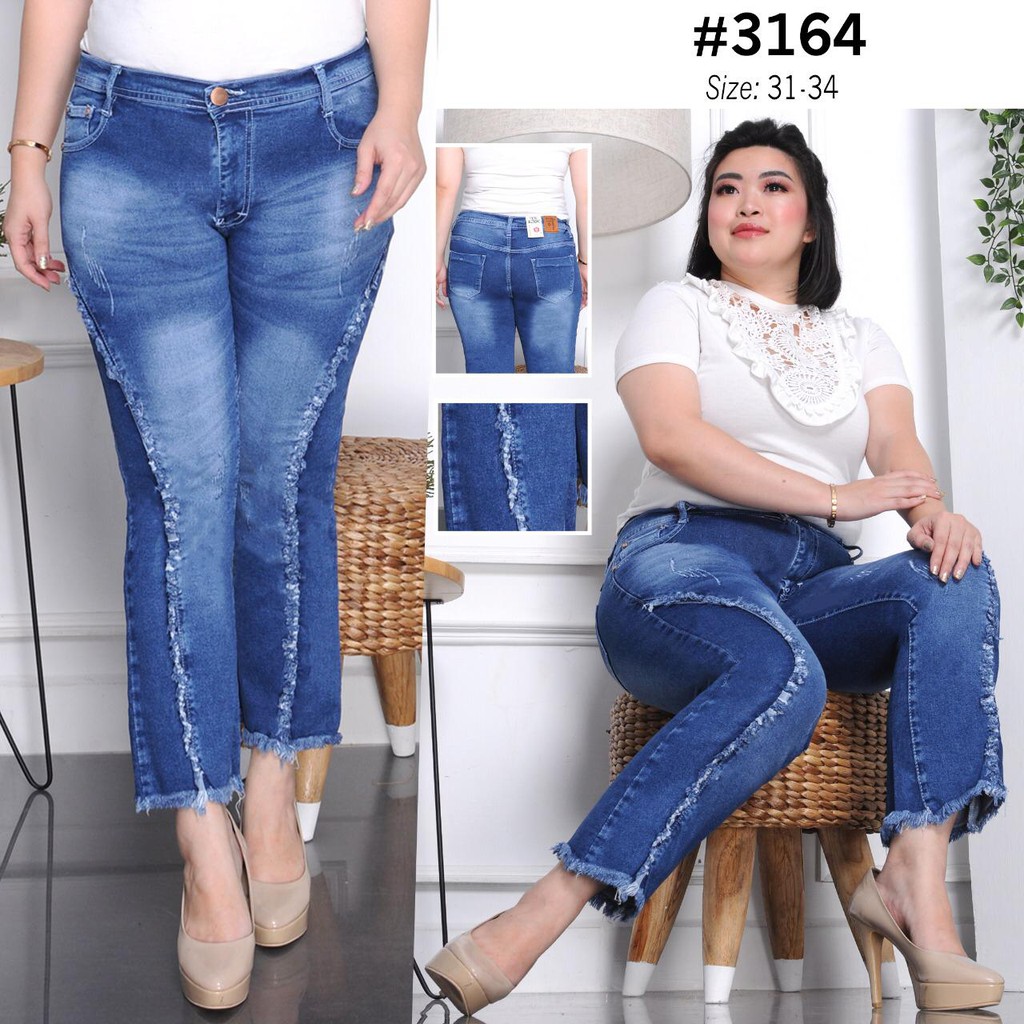 Celana Jeans Wanita 7/9 Cutbray Tulang Rawis 27-30 31-34 Bisa Bayar Ditempat(COD)