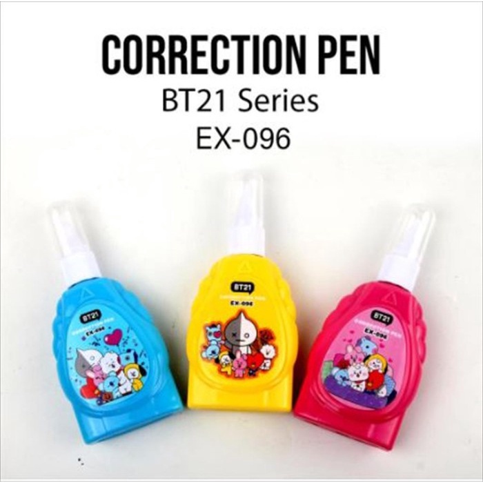 

Azka_Niam Azka_Niam ECER ( 1 PCS ) Tipe-X Tip-Ex Stipo Cair BTS BT21