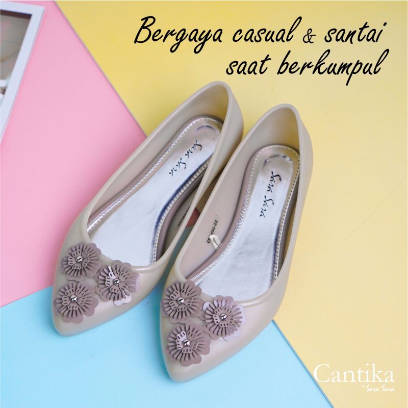 sara sara cantika flat shoes jelly/ sepatu jelly sara sara cantika