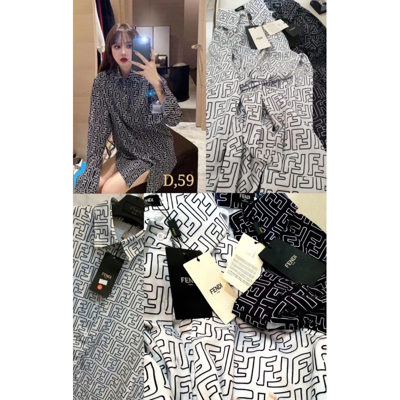 Kemeja import balenciaga ada tag & label