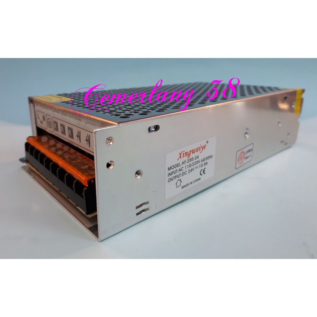 AC DC Charger 24V 10.5A - Switching Power Supply Jaring 24 V 10 A 250 W 24volt 10amper 250Watt