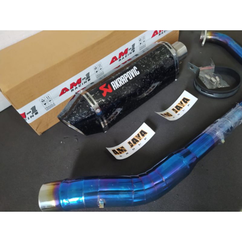 Knalpot Racing Akrapovic Layang Carbon Forged R15 New Vva V3 V2 Old Lama Vixion New NVL Advance R Ol