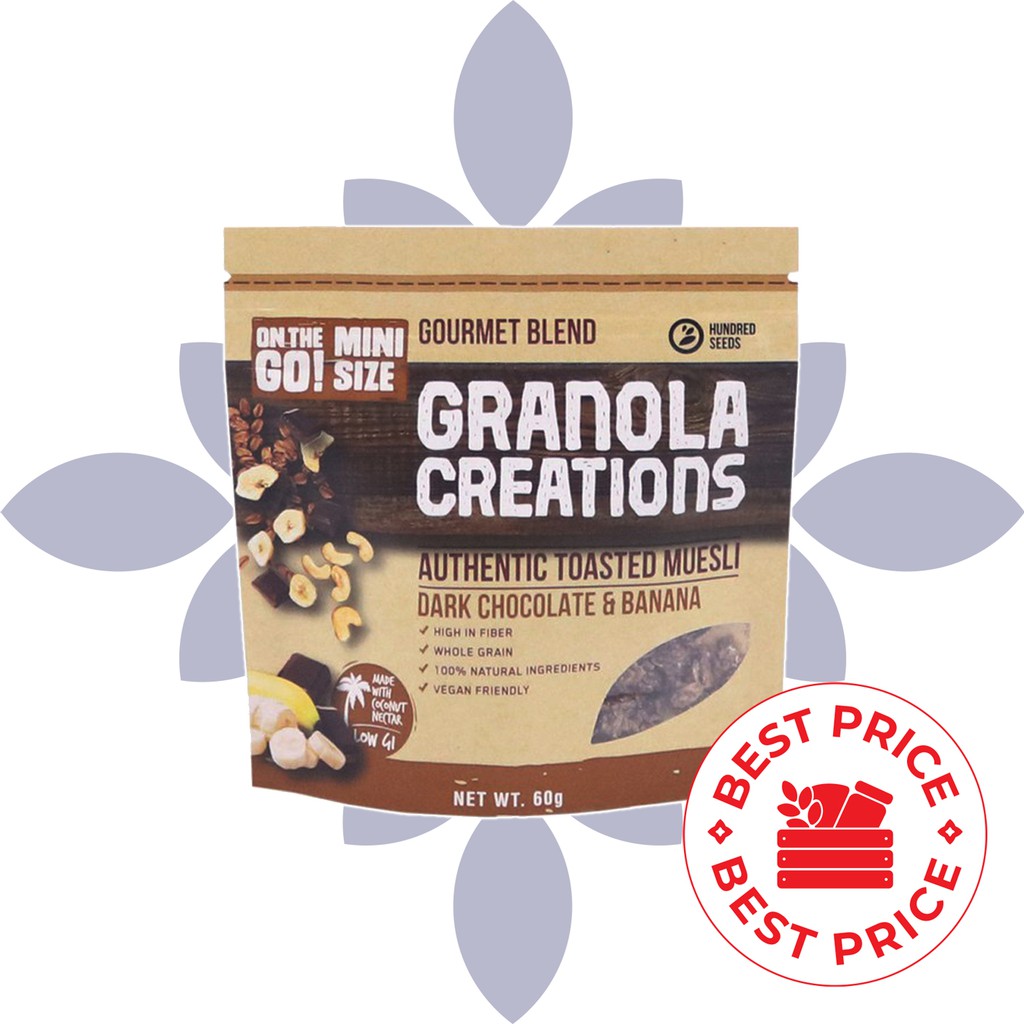 GRANOLA CREATION - DARK CHOCOLATE BANANA 60 GR