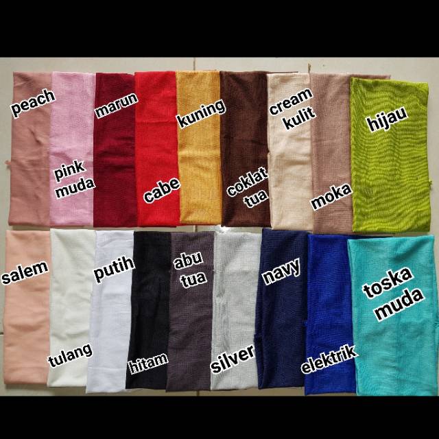 Ciput Kaos Bandana Pendek Inner Hijab