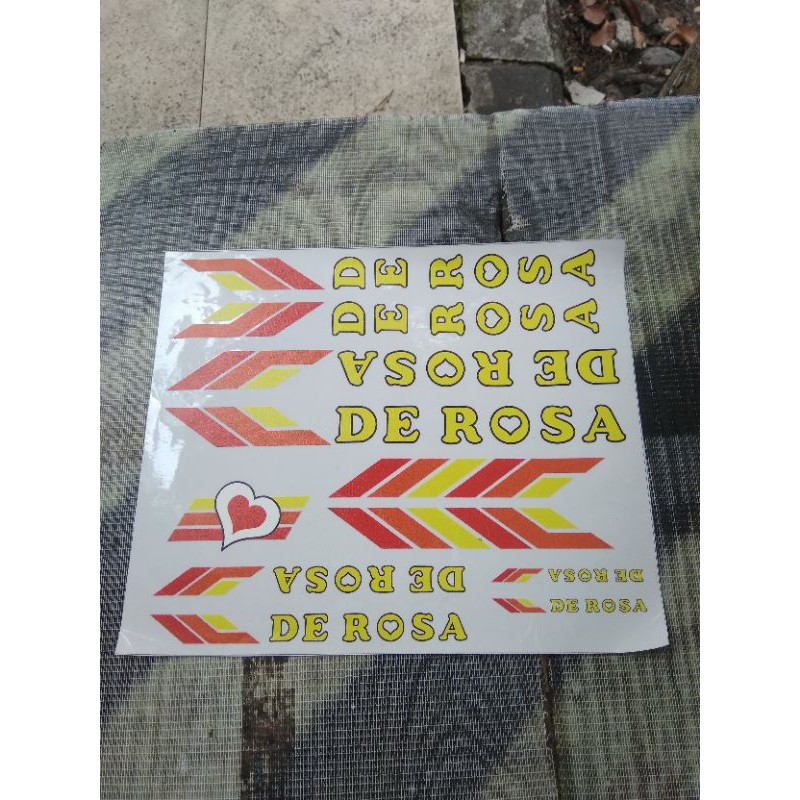 Sticker decal frame sepeda balap road bike jadul vintage DE ROSA