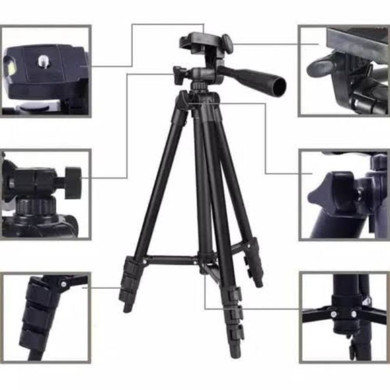 TRIPOD HP / TRIPOD CAMERA BLACK SERIES PANJANG 1 METER PREMIUM QUALITY 3120