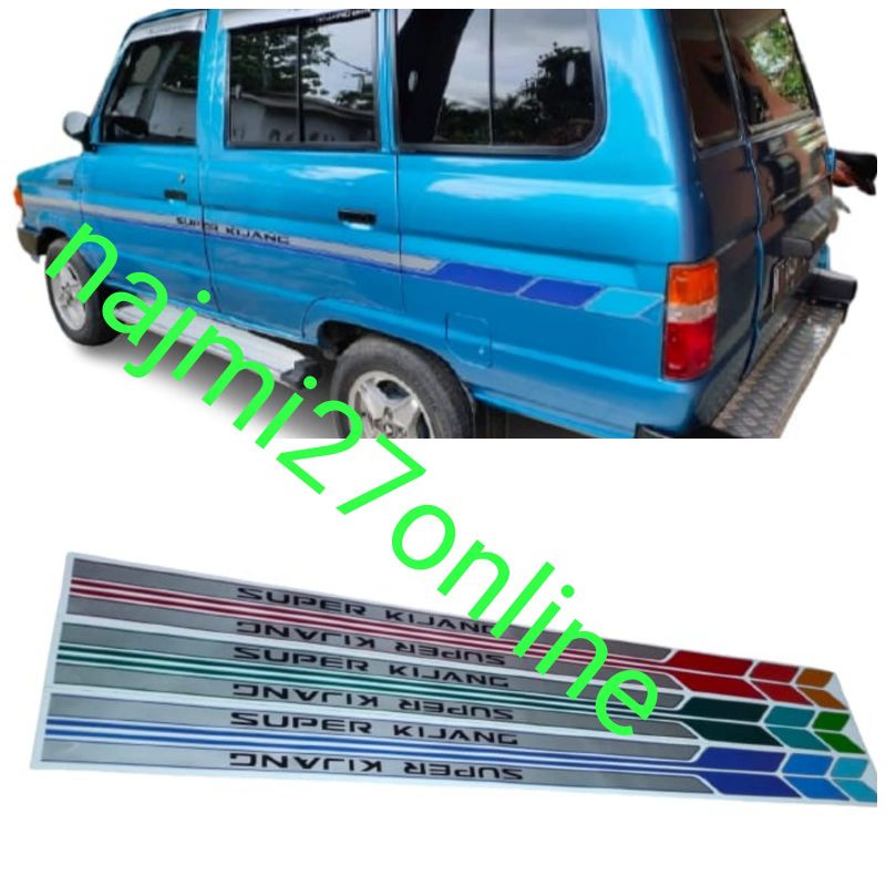 STRIPING BODY MOBIL KIJANG SUPER