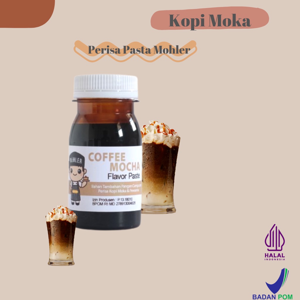 

⚡COD⚡ PERISA PASTA PEWARNA MOHLER KOPI MOKA 60gr / PERISA PASTA UNTUK TAMBAHAN ICE CREAM DAN MINUMAN BUKA PUASA LAIN NYA / PERISA PASTA KOPI MOKA COCOK UNTUK TAMBAHAN BAHAN PANGAN KUE DAN MAKANAN LAINNYA / MOHLER Pasta perisa pewarna KOPI MOKA / COFFEE