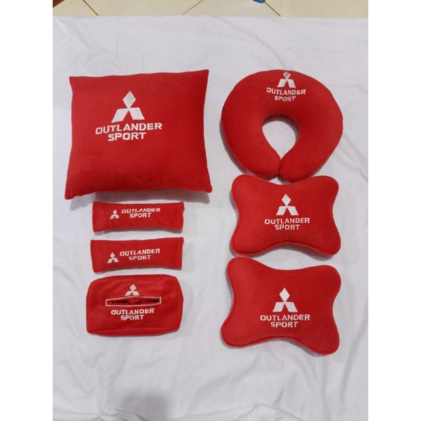 bantal hesdrest mitsubishi outlander sport aksesoris interior mobil 01
