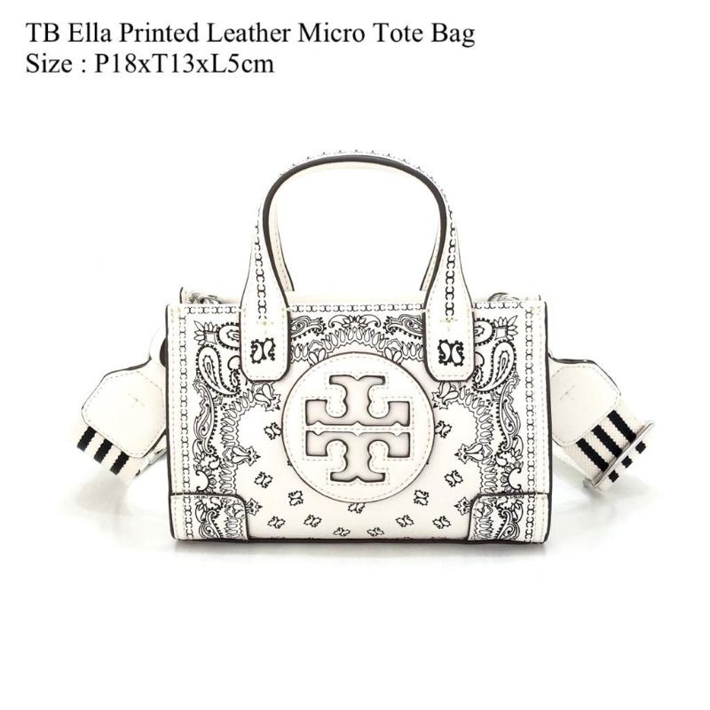 Tory Burch Ella Printed Leather Micro Tote