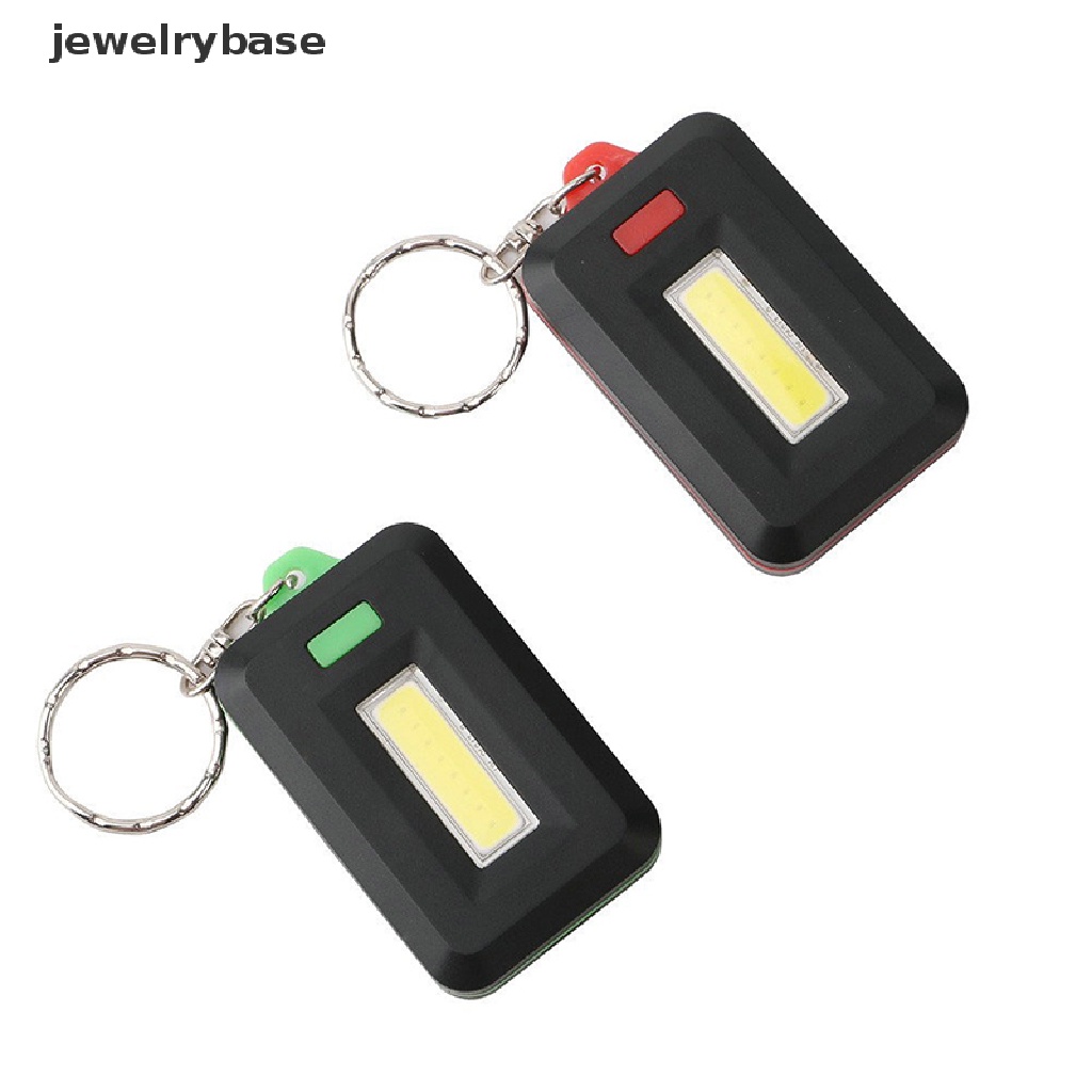 (jewelrybase) Gantungan Kunci Lampu Cob Mini Portable Untuk Camping / Outdoor / Bersepeda