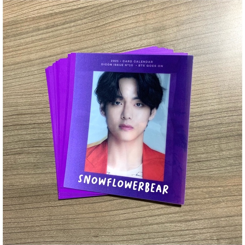 [Ready & Official] Dicon Taehyung V Lenticular Calender Fullset