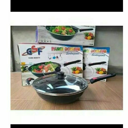 Panci Goreng GSF/ Wajan GSF plus tutup kaca