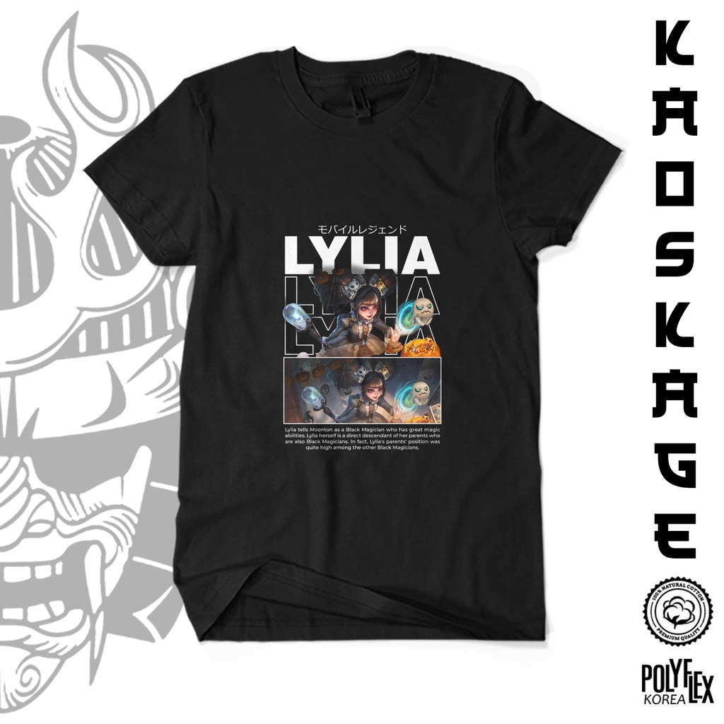 Baju Kaos LYLIA MOBILE LEGENDS - Kaos Mobile Legeds Anak Dewasa KAOS KAGE