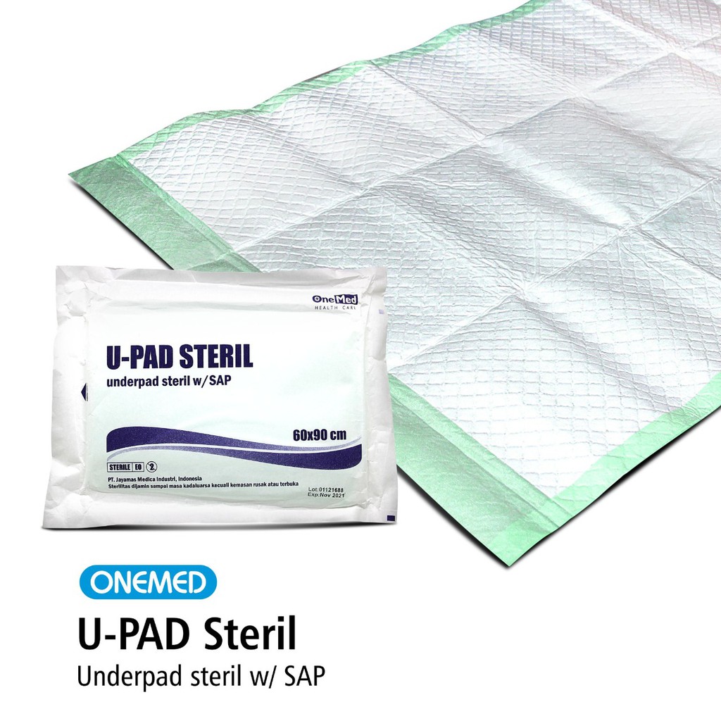 Underpad Steril Perlak Alas Popok 60x90cm Onemed Pack Isi 10 Lembar