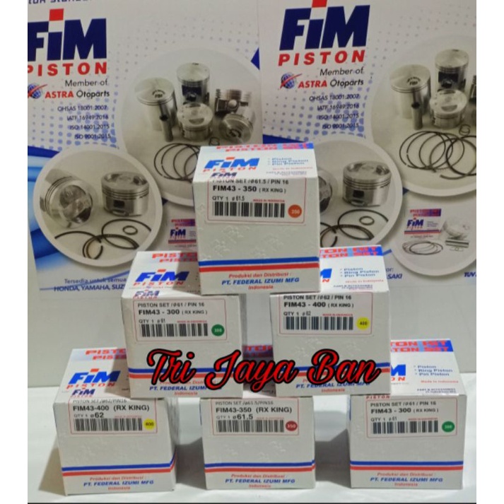 Piston Kit /Ring Seher FiM 43.. RX-king /OS STD--400  (PiN 16 )-2