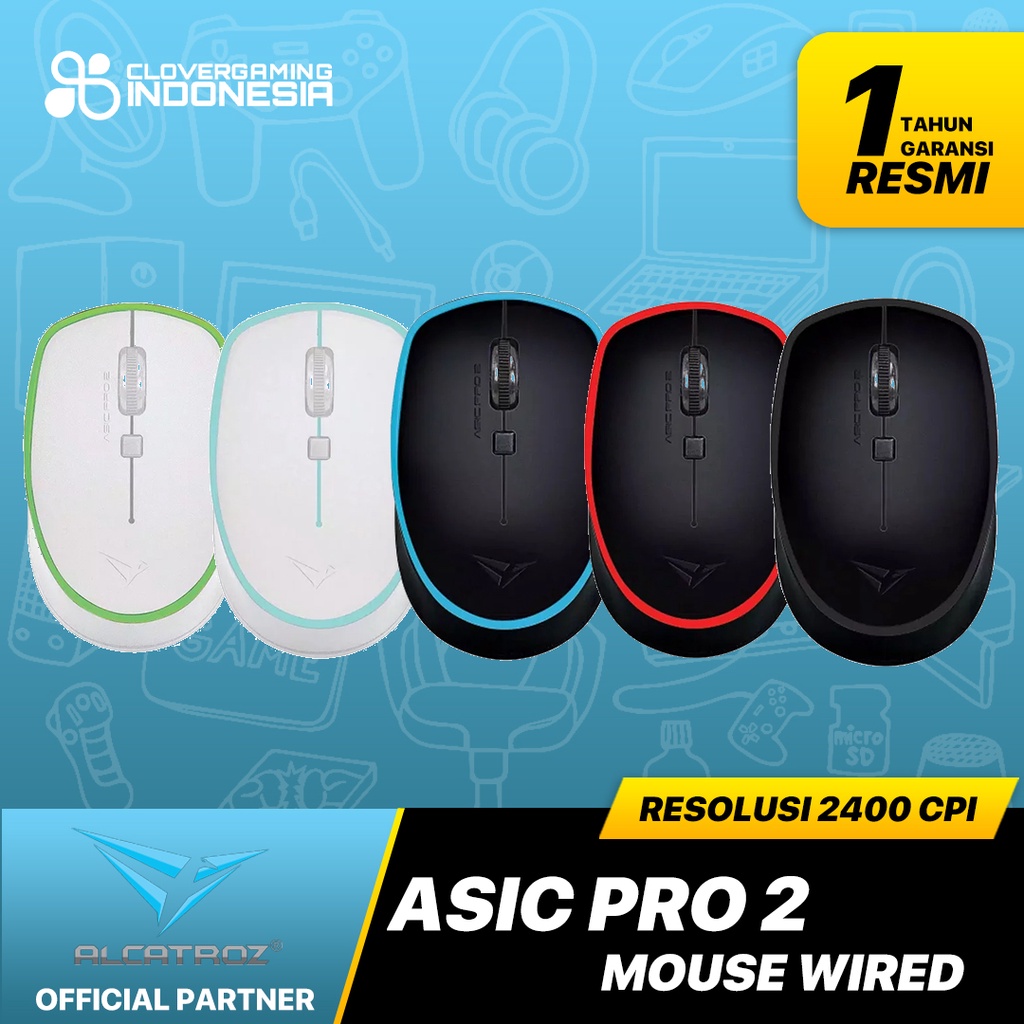 Alcatroz Asic Asic Pro 2 - 2400 CPI Wired Mouse