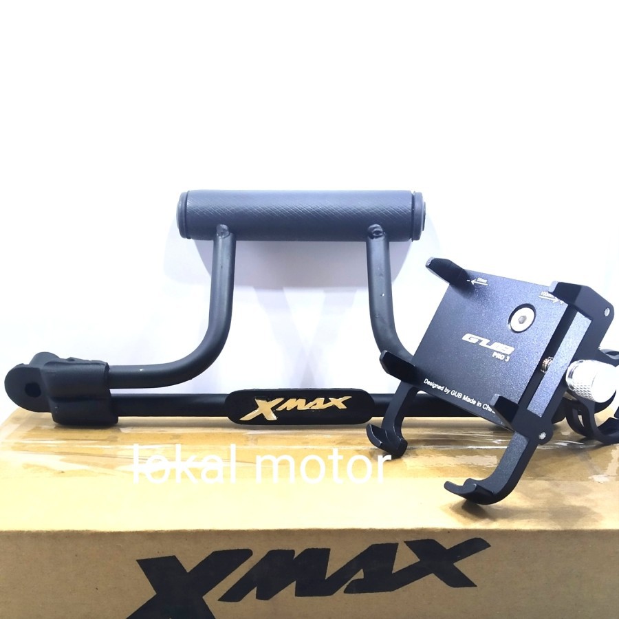 paket breket bracket holder dan holder hp gub pro pnp yamaha XMAX 250