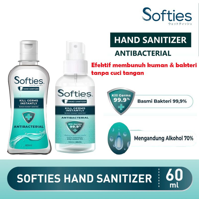 Softies Hand Sanitizer gel 60ml