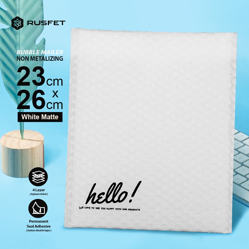 

Amplop Bubble Mailer White 23x26 - Bubble Mailer Packing Satuan Murah