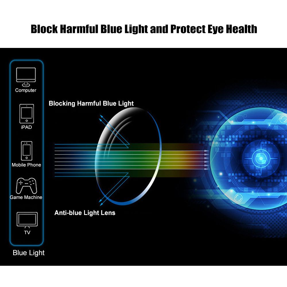 Kacamata Komputer Anti Radiasi Blue Light Flexible Tr90 Untuk Pria / Wanita