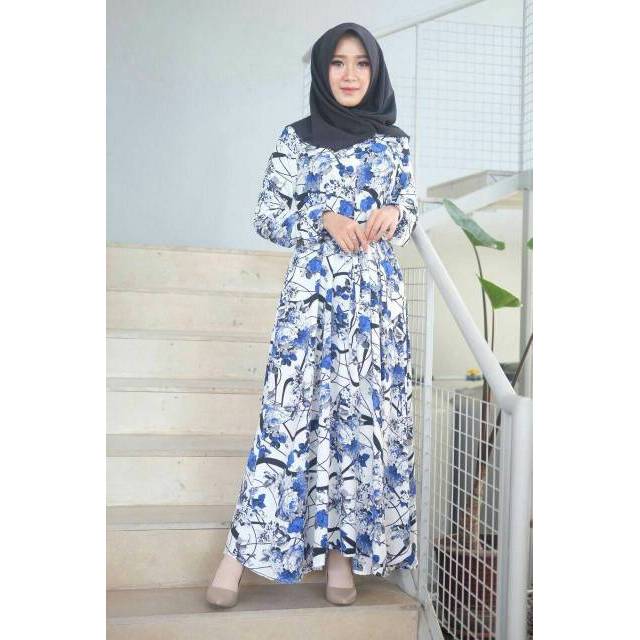 DRESS MUSLIM DRESS MURAH MARBLE LONG DRESS