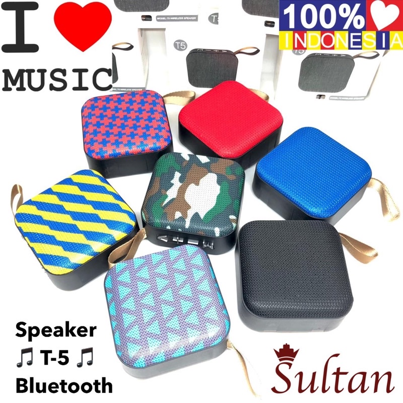 Speaker Bluetooth Mini T5 Vibox / Portable Wireless Speaker Murah