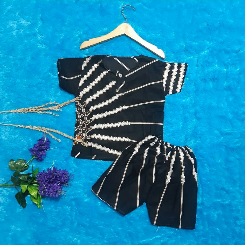 piyama anak batik-setelan batik murni katun