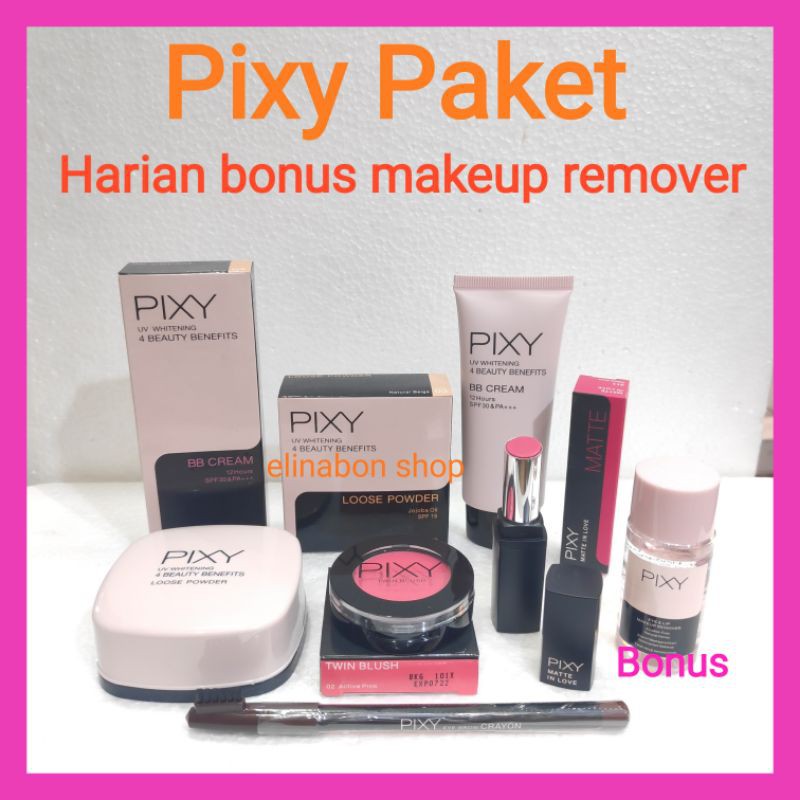 PIXY Paket Harian bonus makeup remover