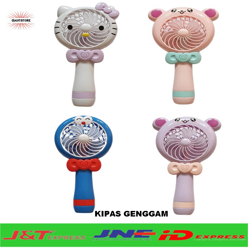 Kipas genggam karakter hk doraemon panda