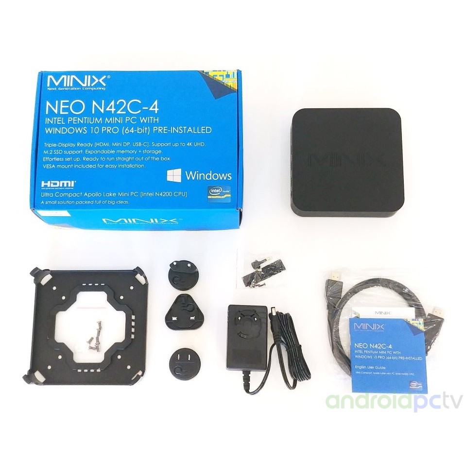 MINIX N42C-4 PLUS Mini PC - Intel N4200 RAM 4GB ROM 64GB - Windows 10 - MINI PC 4GB/64GB Expandable